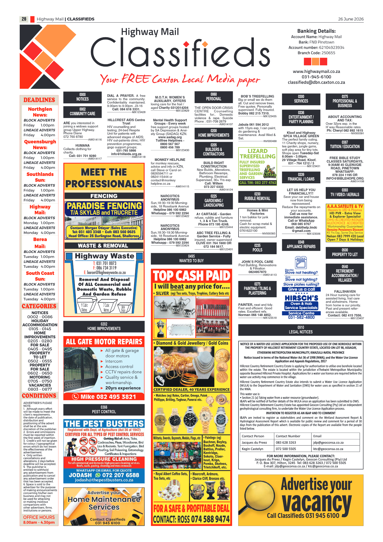 Highway Mail 26 June 2026 page 18