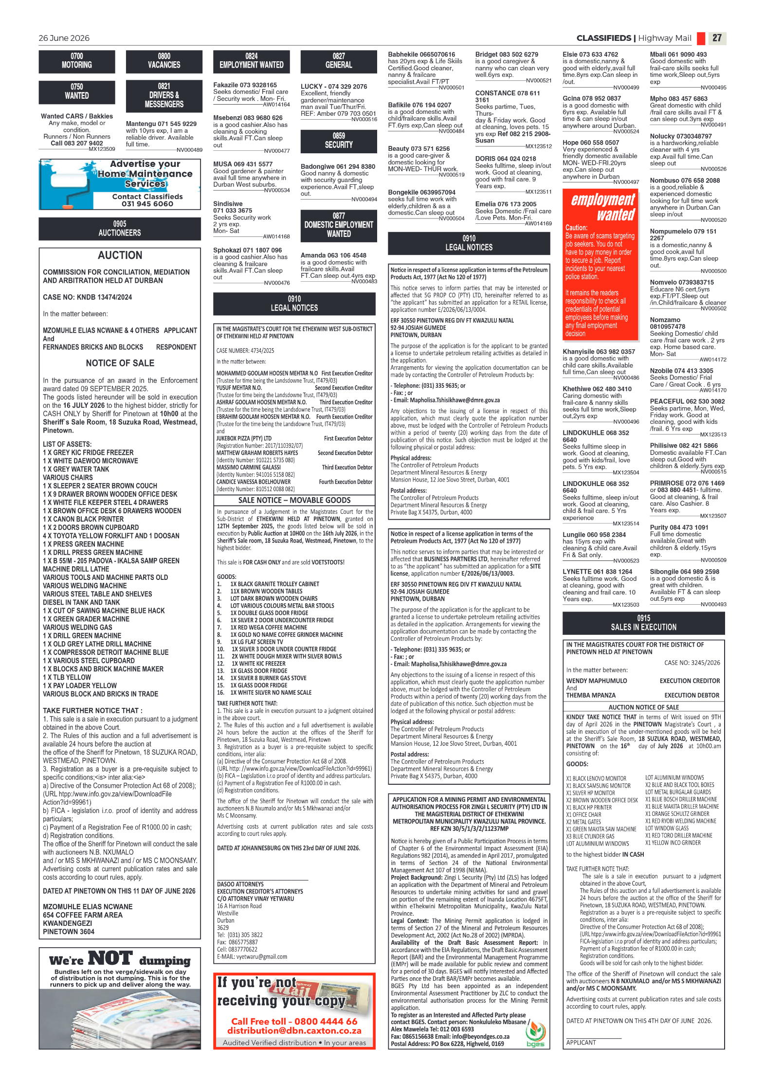 Highway Mail 26 June 2026 page 19