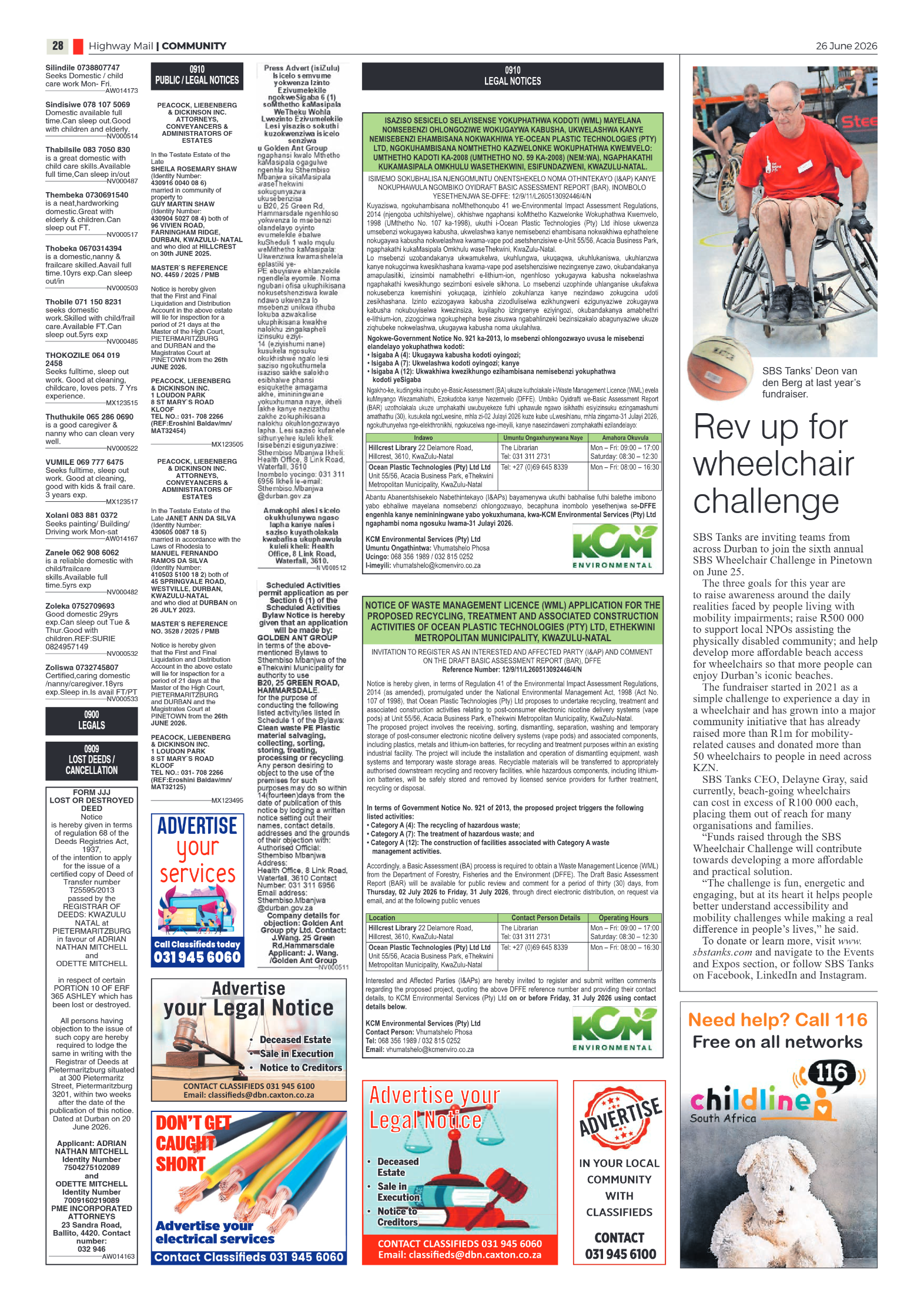 Highway Mail 26 June 2026 page 20