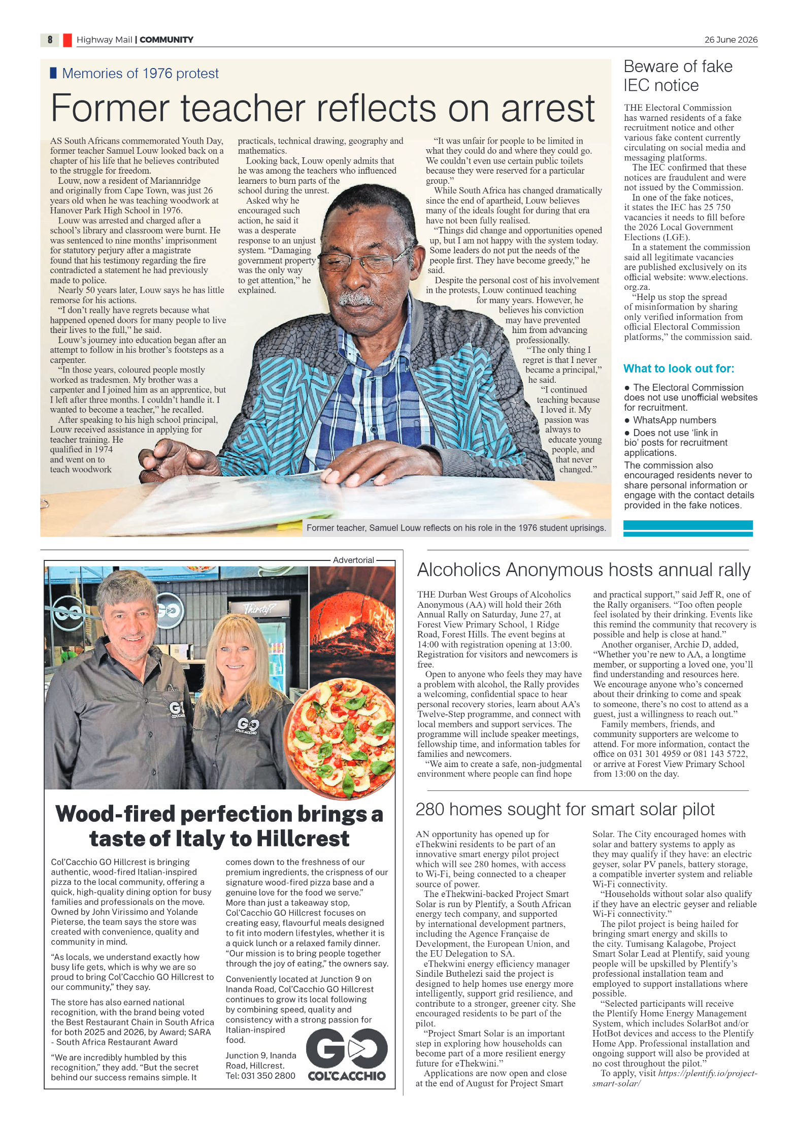 Highway Mail 26 June 2026 page 8