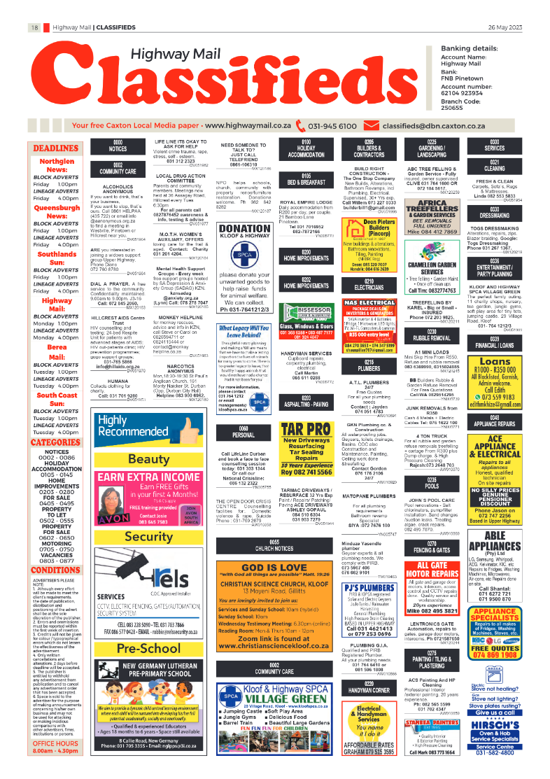 Highway Mail 26 May 2023 page 18