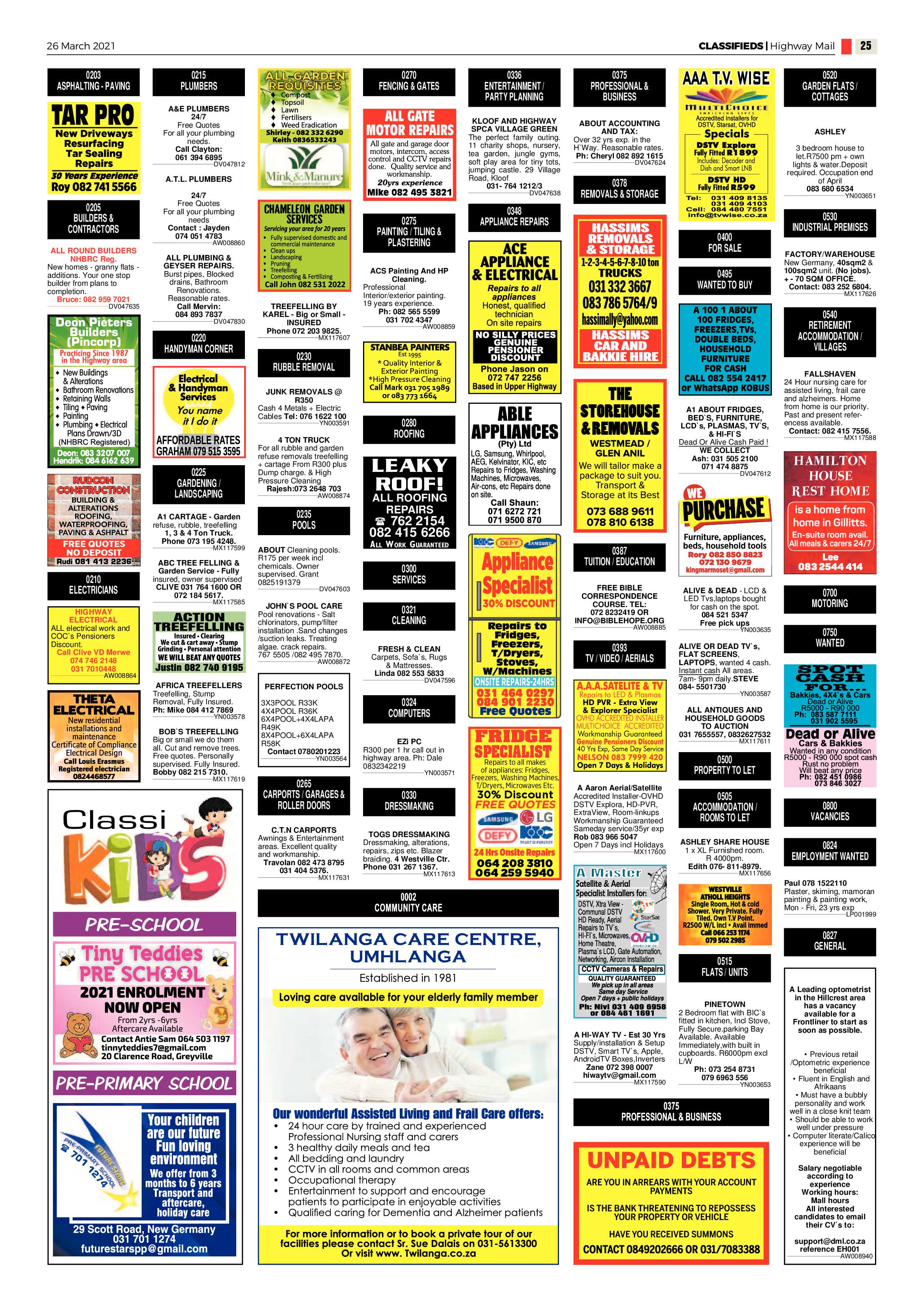 Highway Mail 26 March 2021 page 25