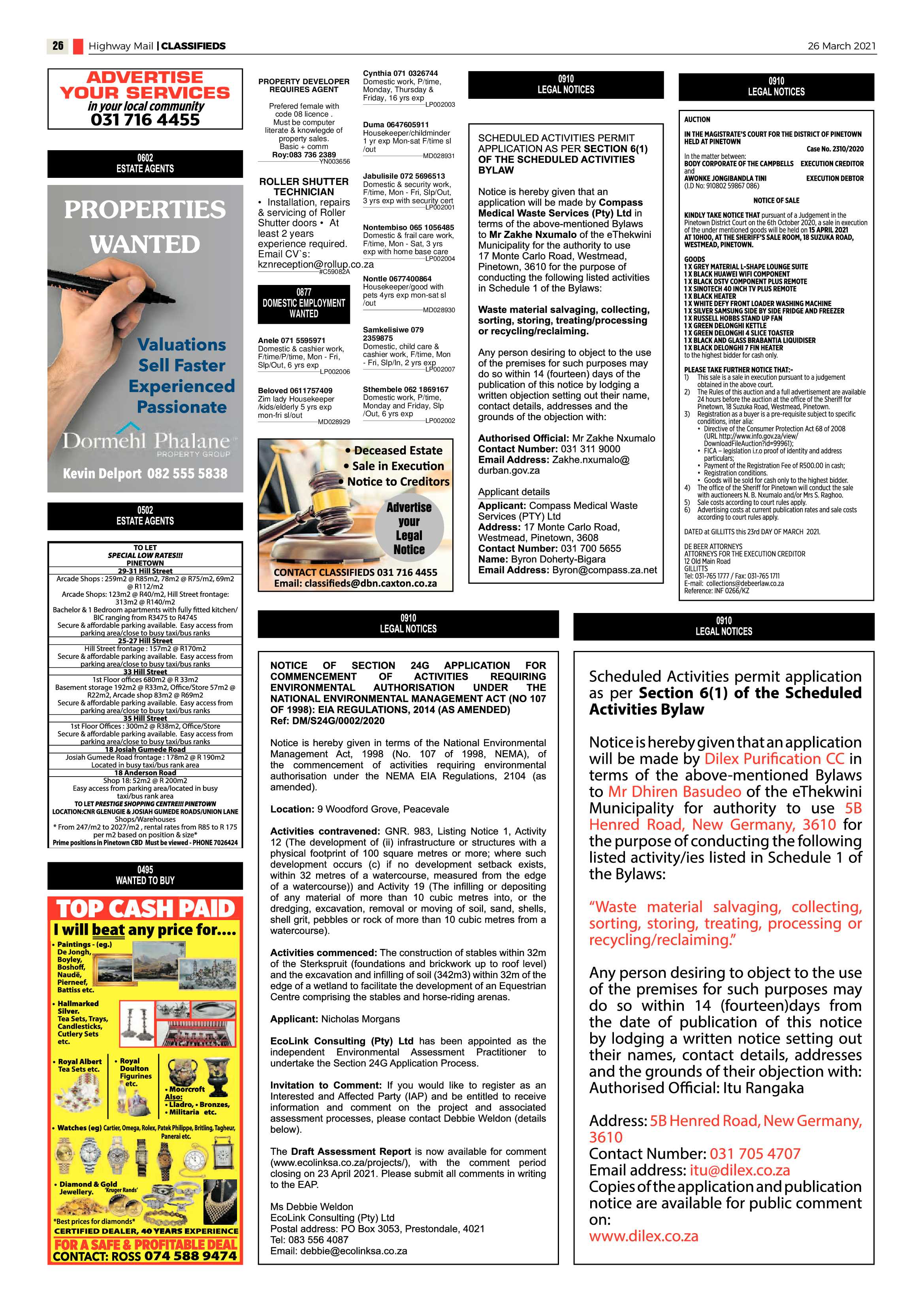 Highway Mail 26 March 2021 page 26