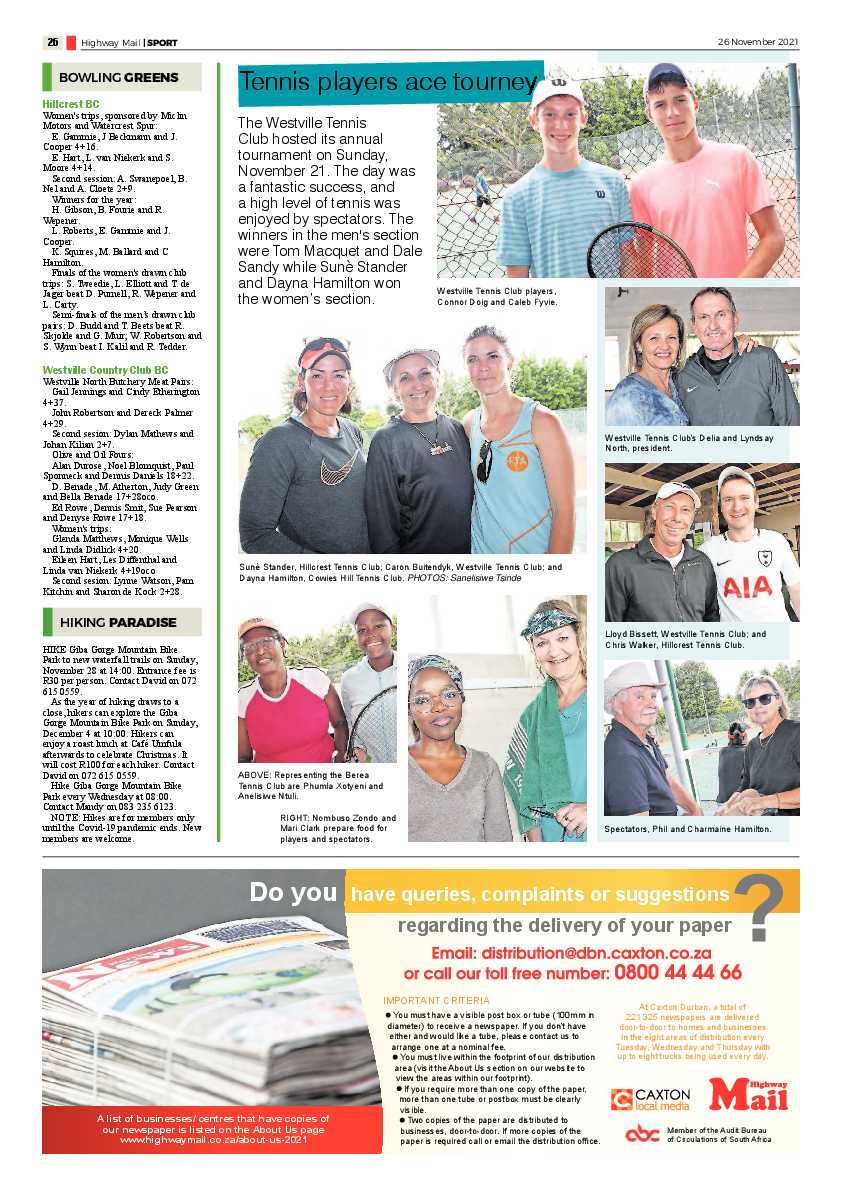 Highway Mail 26 November 2021 page 26