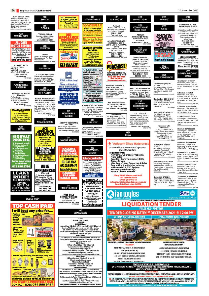 Highway Mail 26 November 2021 page 34