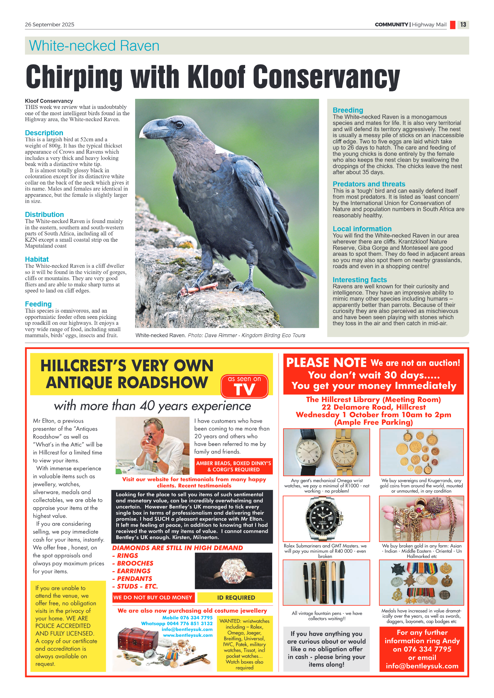 Highway Mail 26 September 2025 page 13