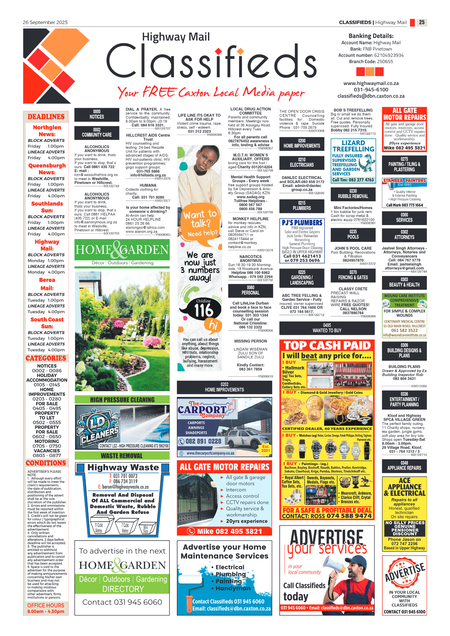 Highway Mail 26 September 2025 page 25
