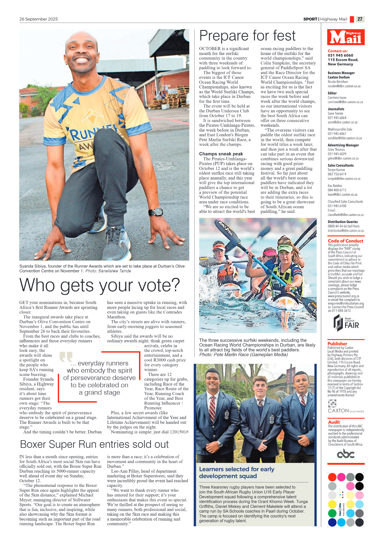 Highway Mail 26 September 2025 page 27