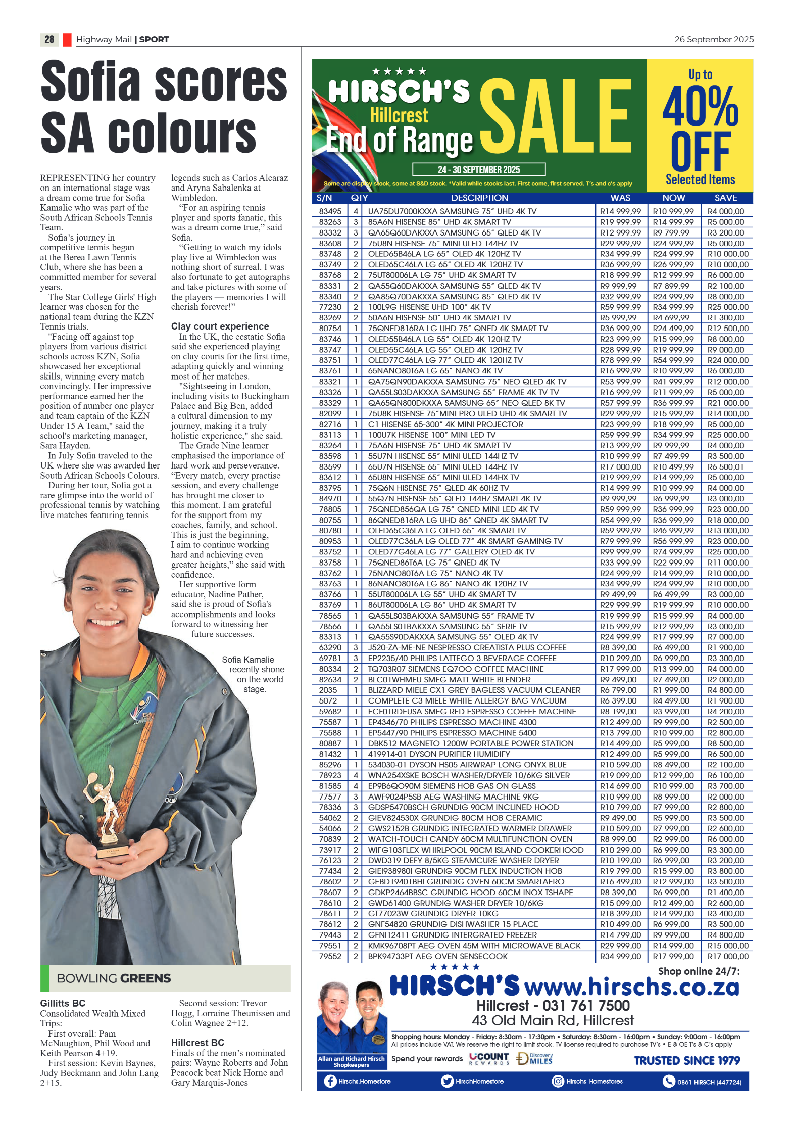 Highway Mail 26 September 2025 page 28