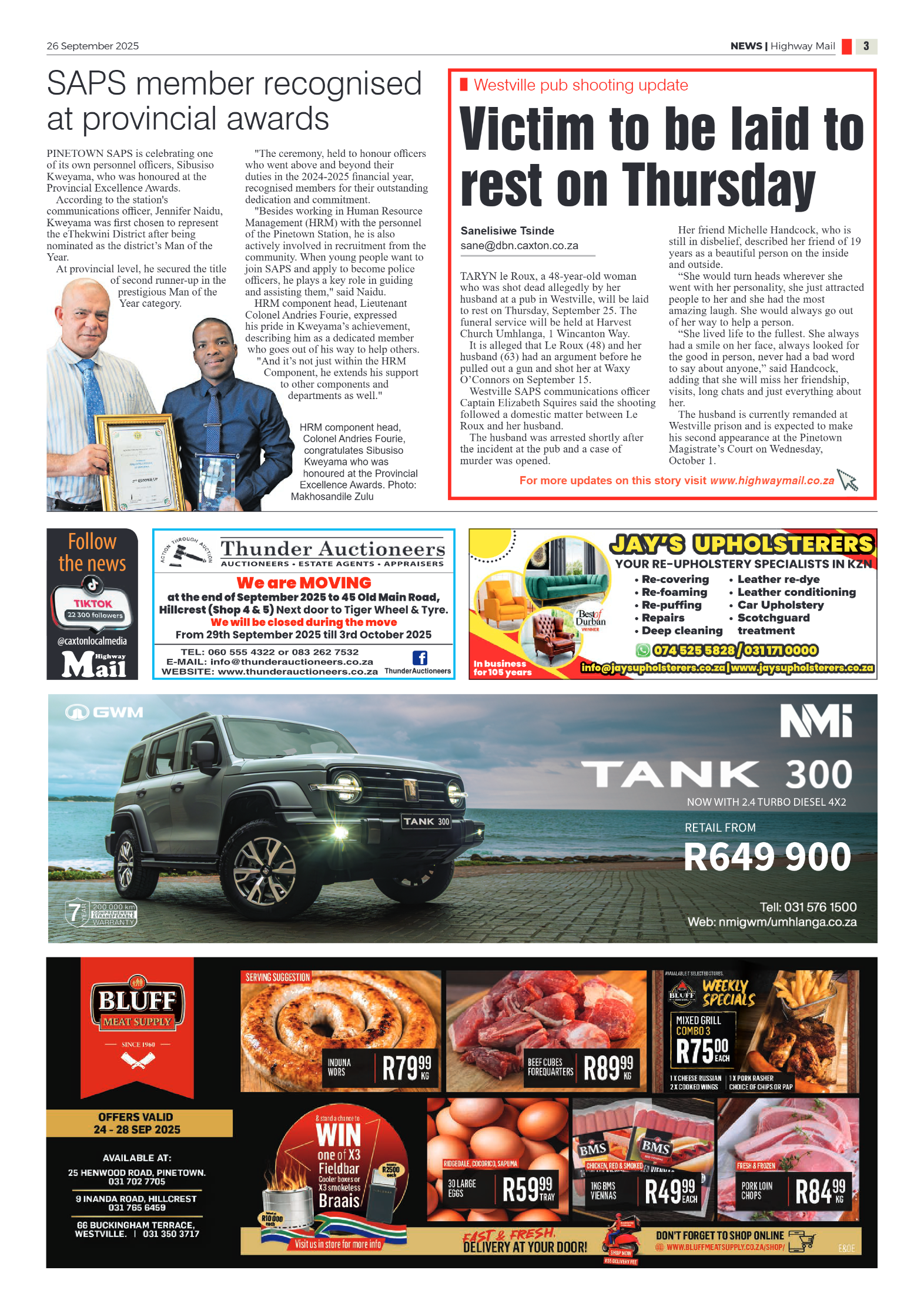Highway Mail 26 September 2025 page 3