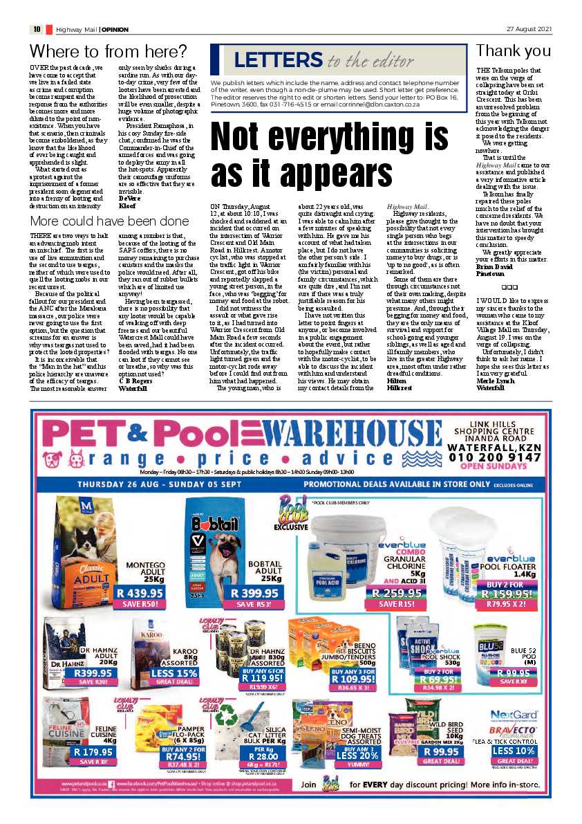 Highway Mail 27 August 2021 page 10