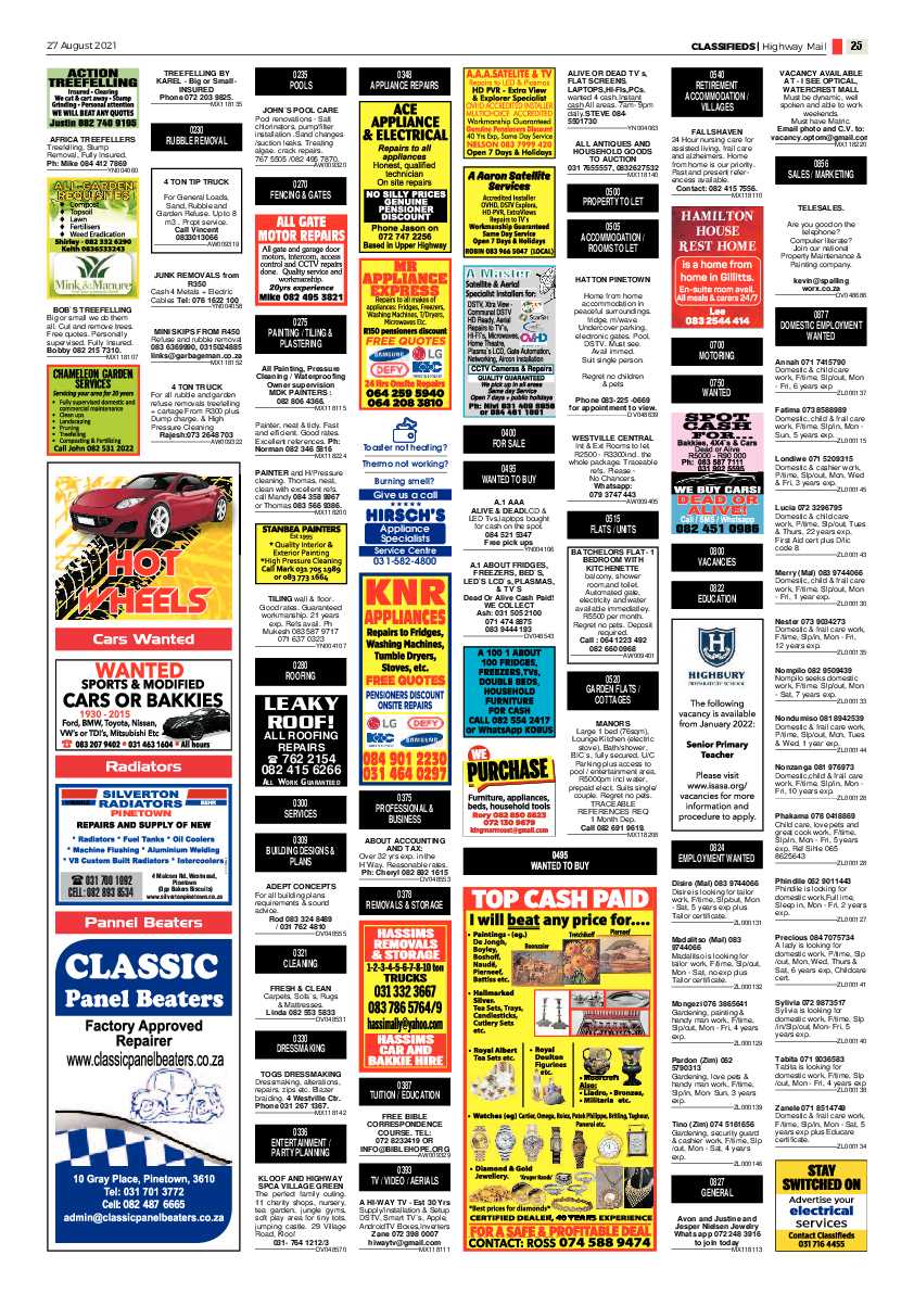 Highway Mail 27 August 2021 page 25