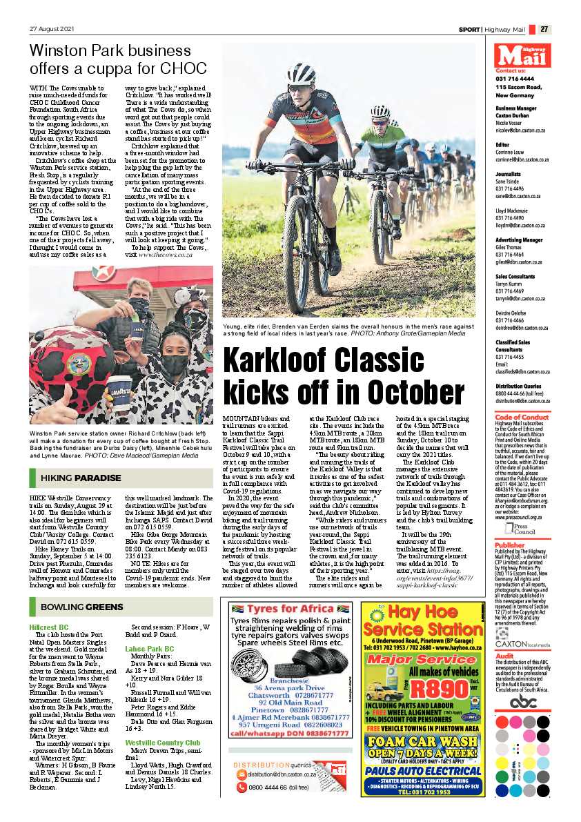 Highway Mail 27 August 2021 page 27