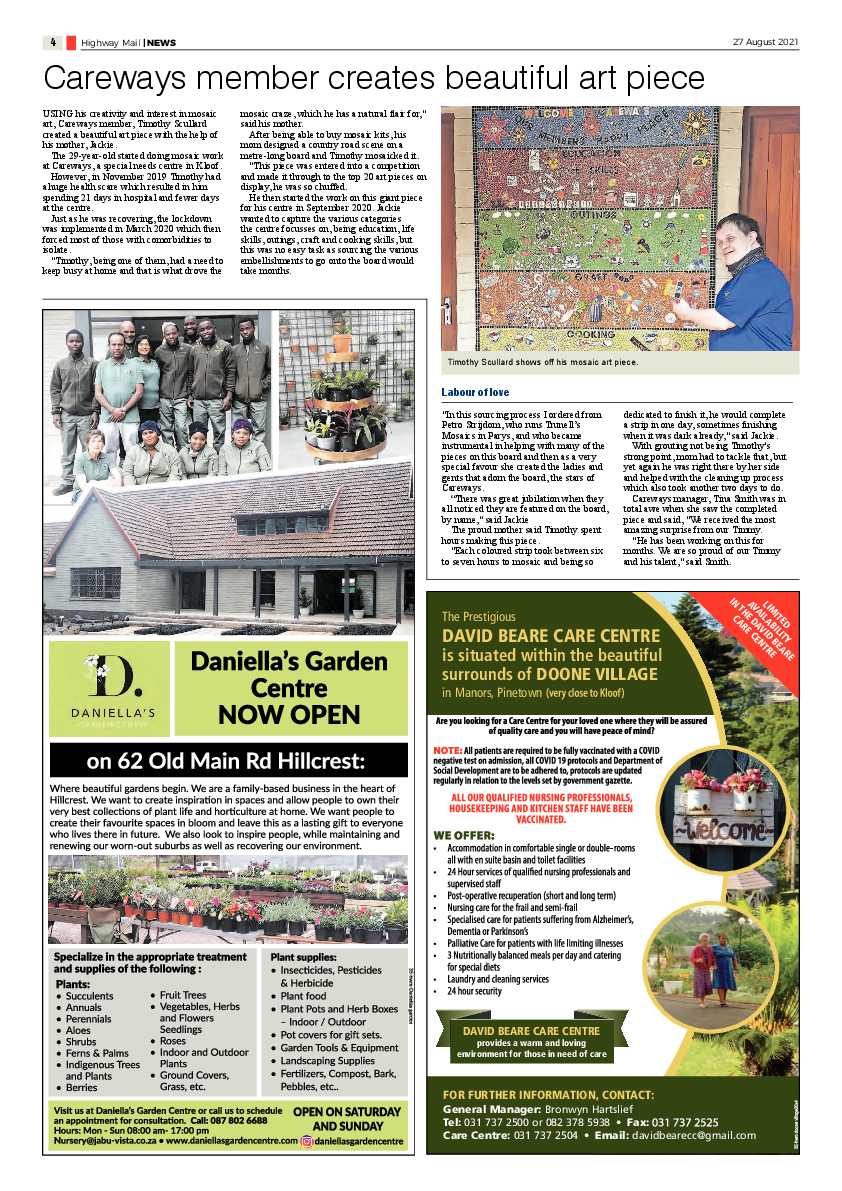 Highway Mail 27 August 2021 page 4