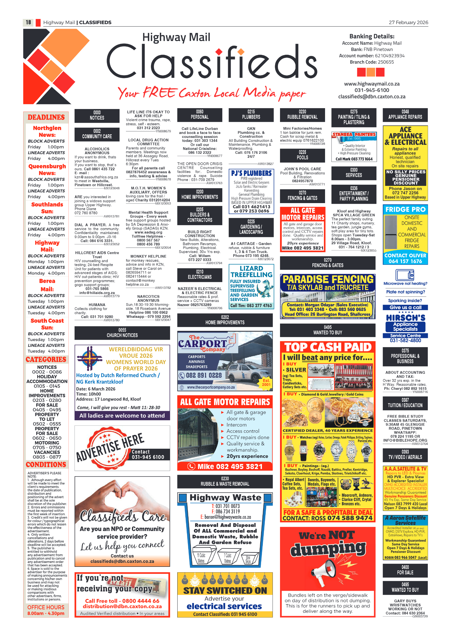 Highway Mail 27 February 2026 page 18