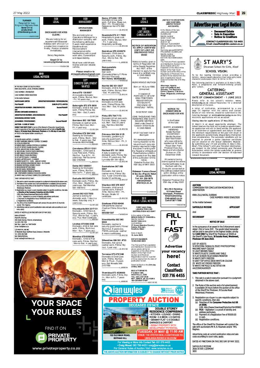 Highway Mail 27 May 2022 page 25