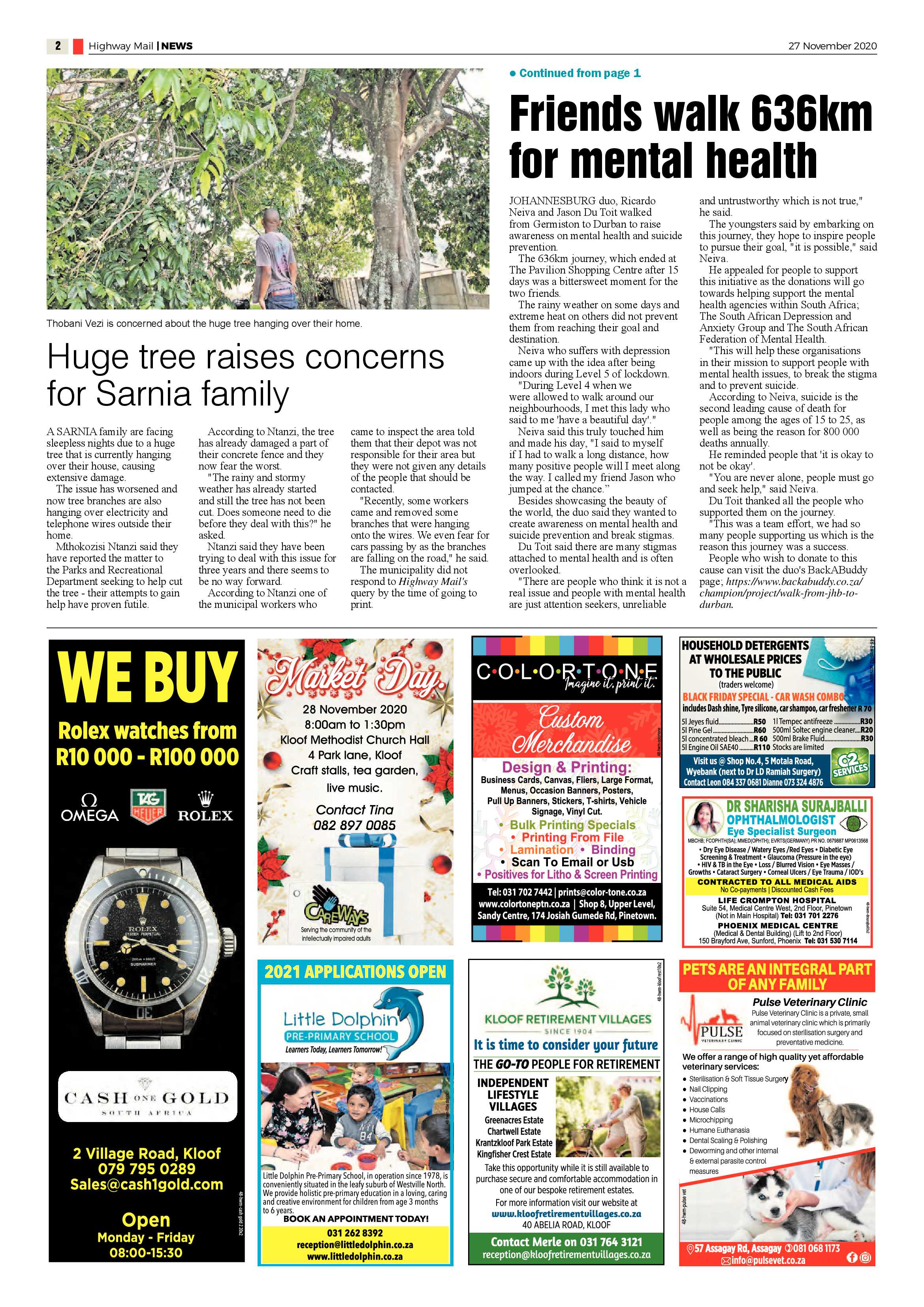 Highway Mail 27 November 2020 page 2
