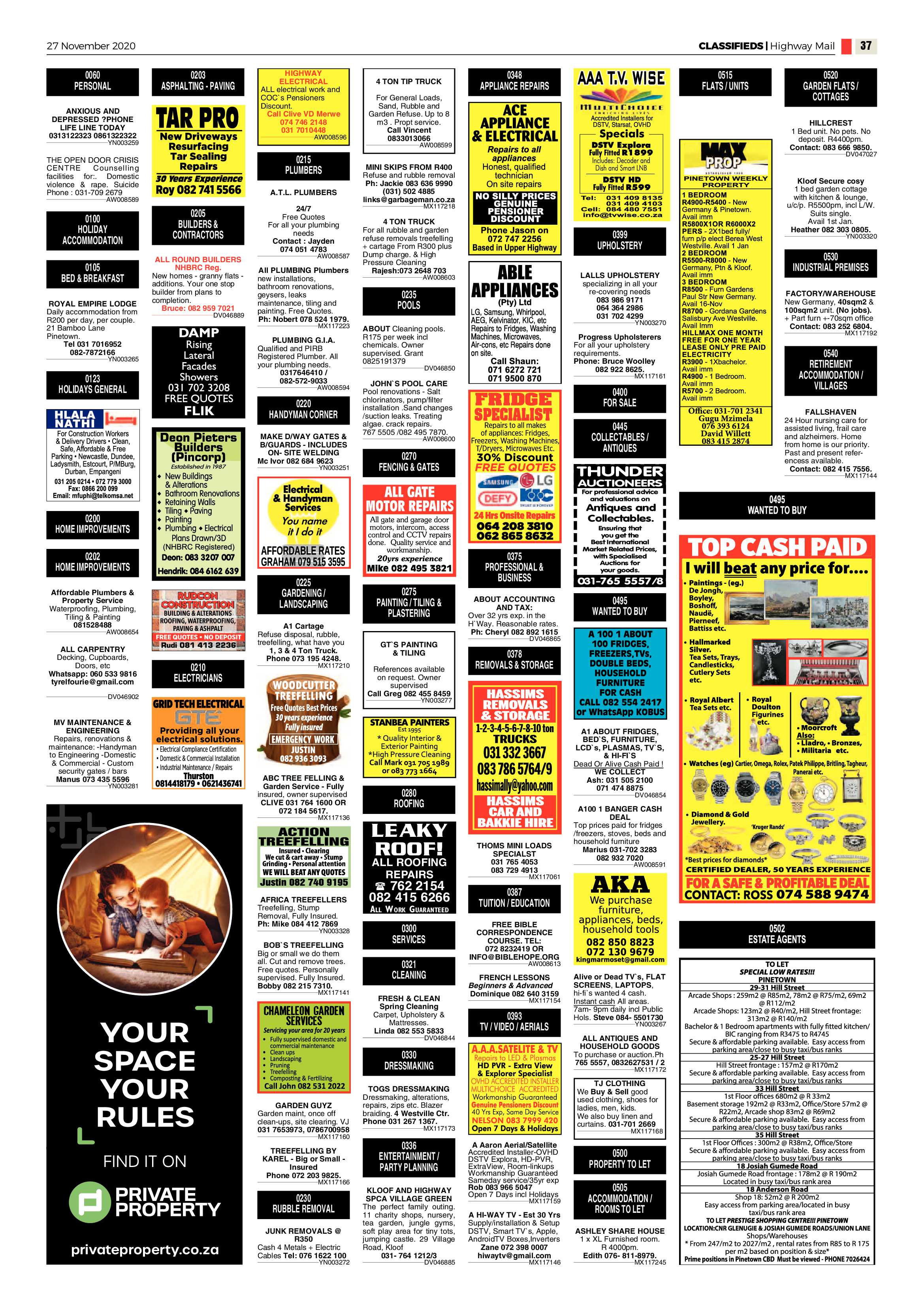 Highway Mail 27 November 2020 page 37