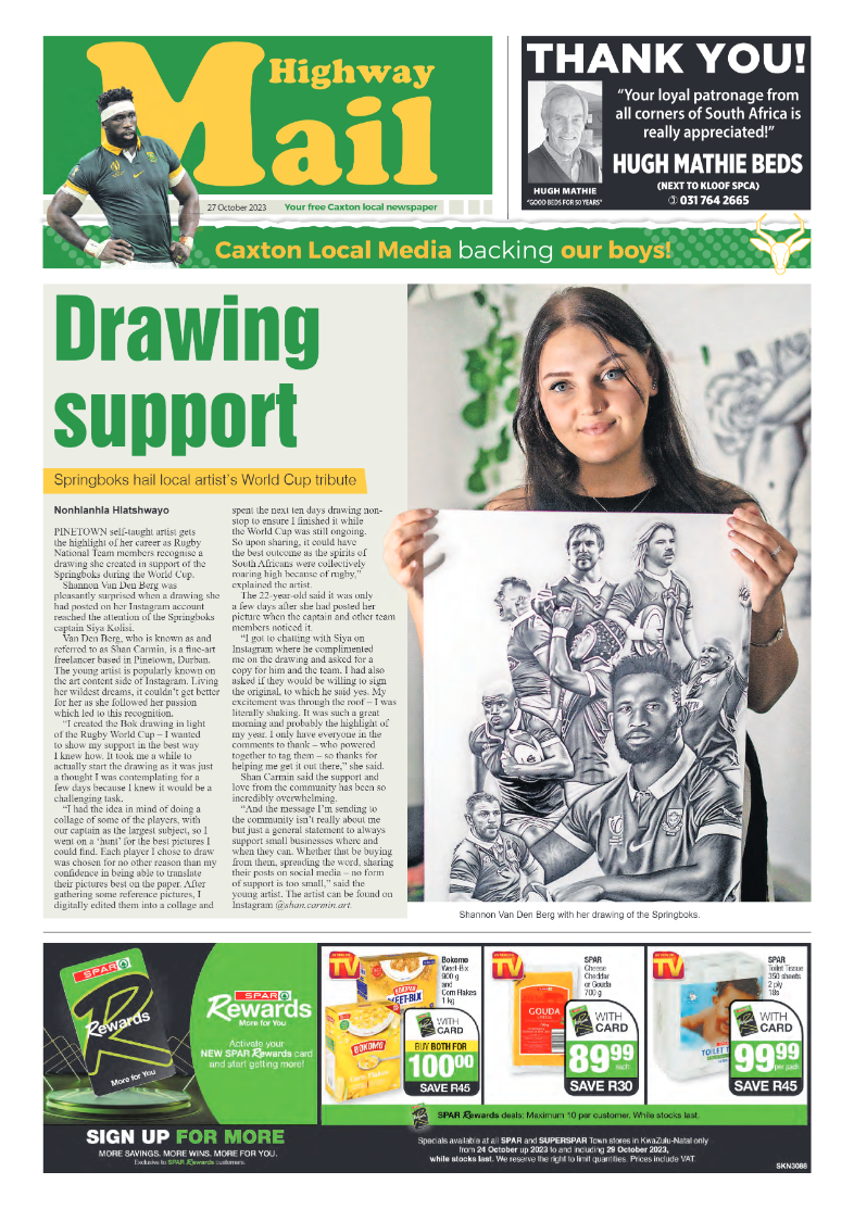 Highway Mail 27 October 2023 page 1