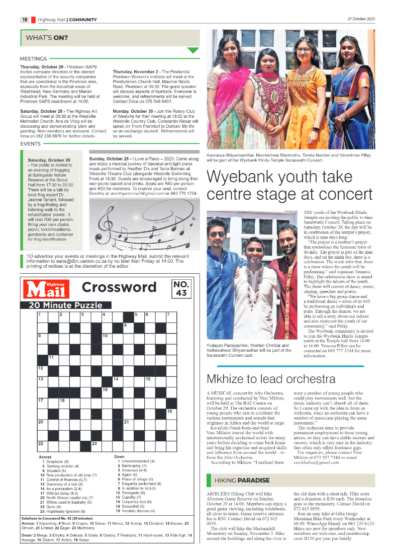Highway Mail 27 October 2023 page 15