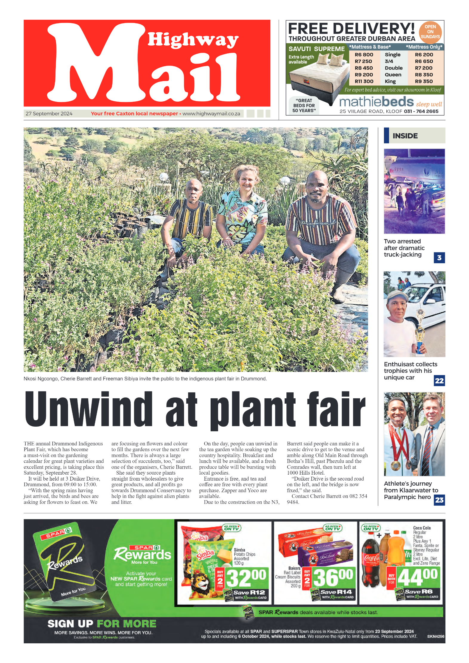 Highway Mail 27 September 2024 page 1