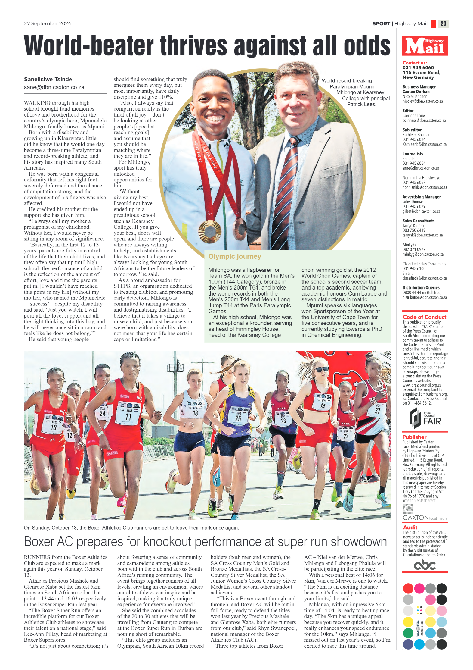 Highway Mail 27 September 2024 page 23