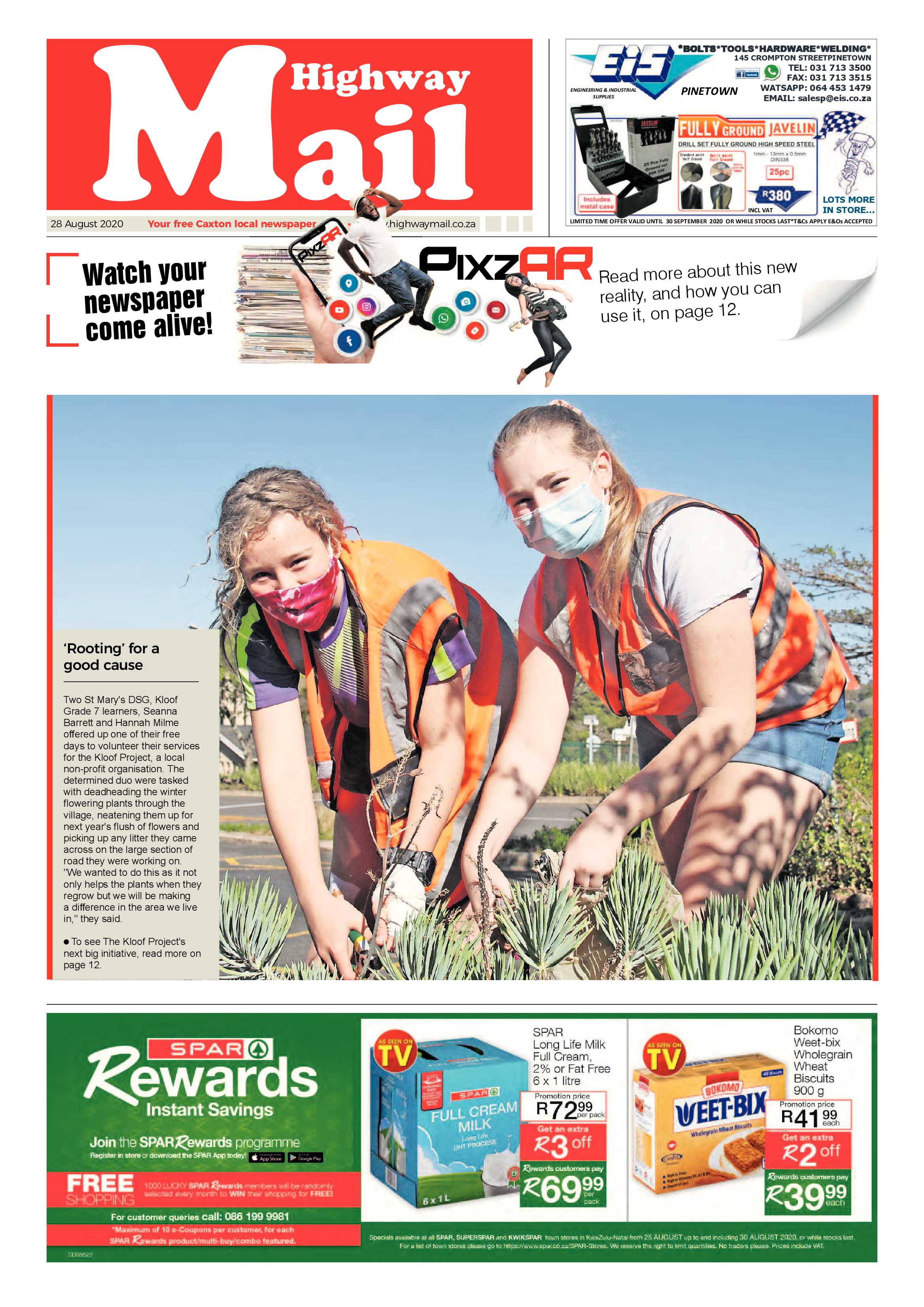 Highway Mail 28 August 2020 page 1