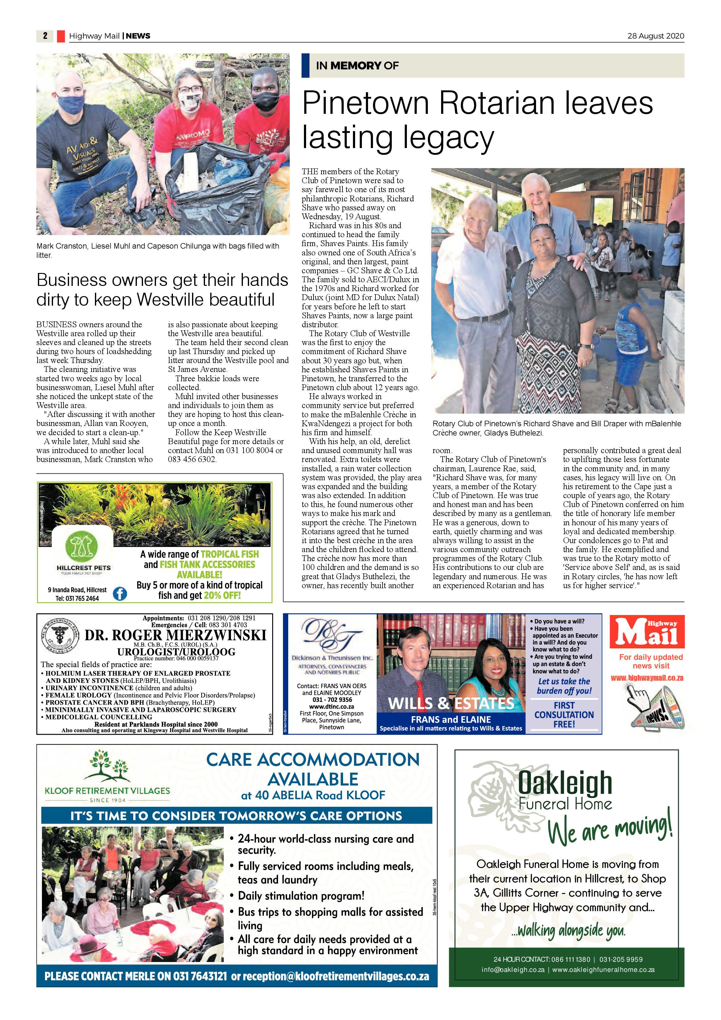 Highway Mail 28 August 2020 page 2