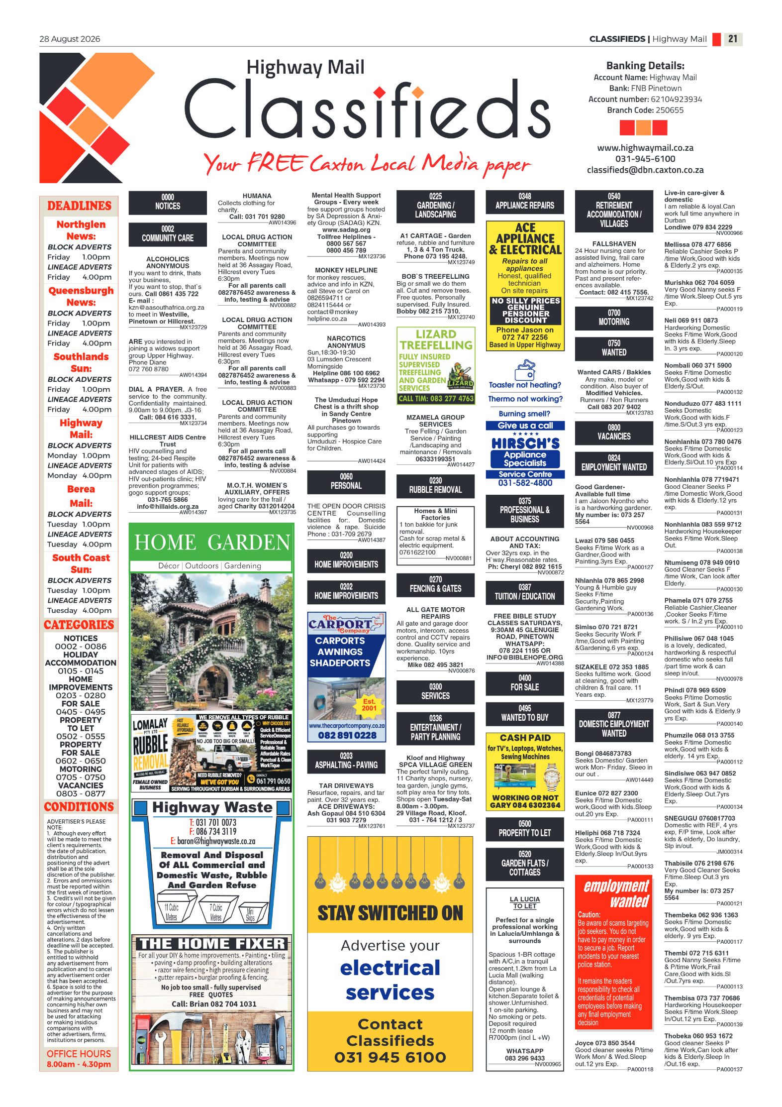 Highway Mail 28 August 2026 page 21