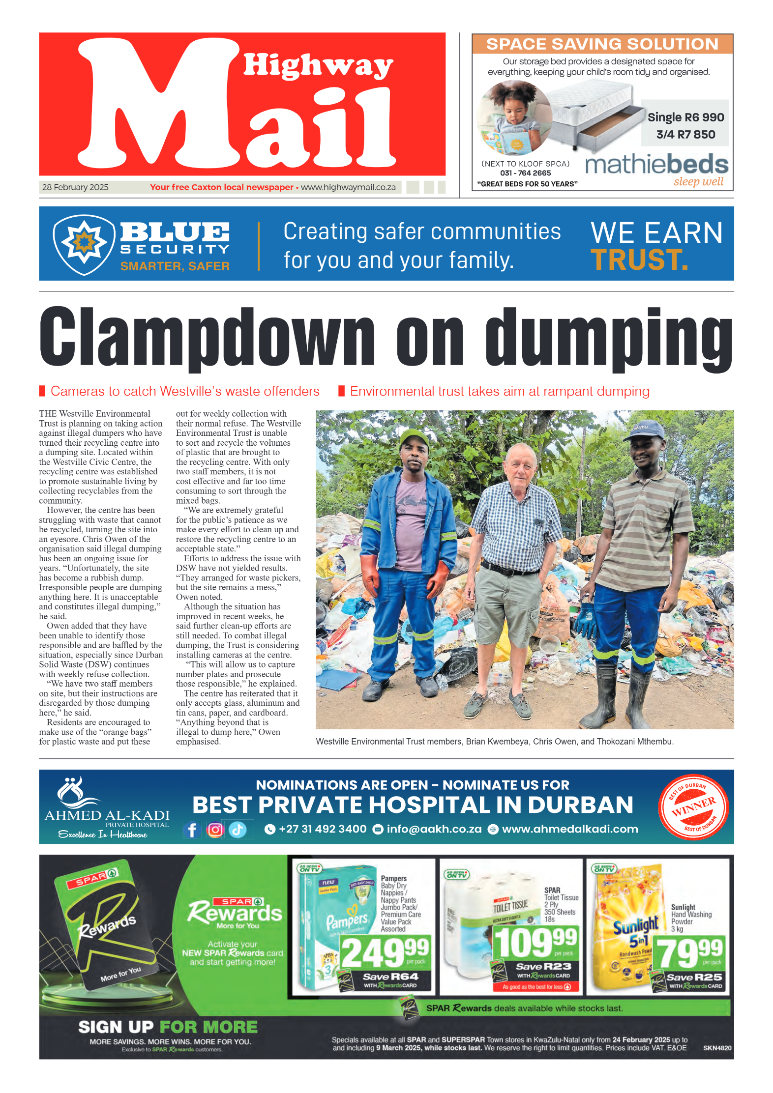 Highway Mail 28 February 2025 page 1