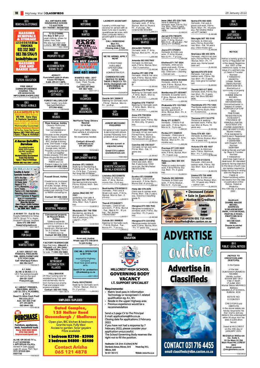 Highway Mail 28 January 2022 page 18