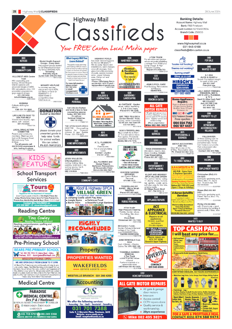 Highway Mail 28 June 2024 page 20