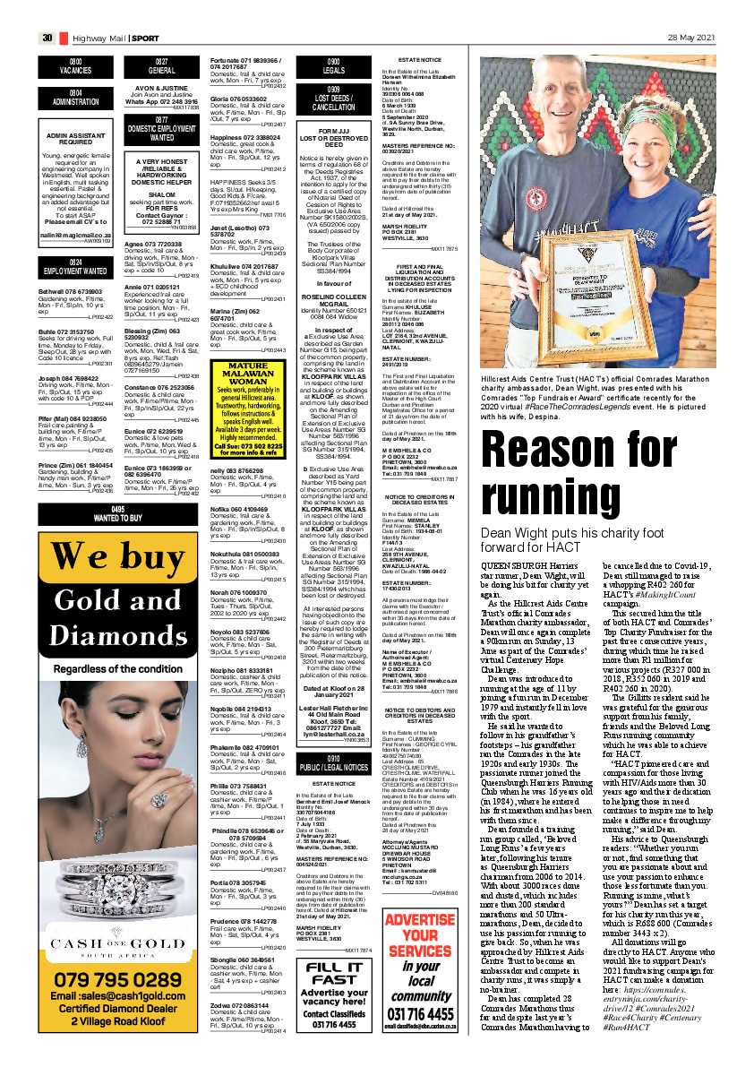 Highway Mail 28 May 2021 page 30