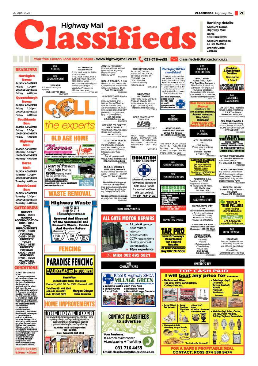 Highway Mail 29 April 2022 page 21