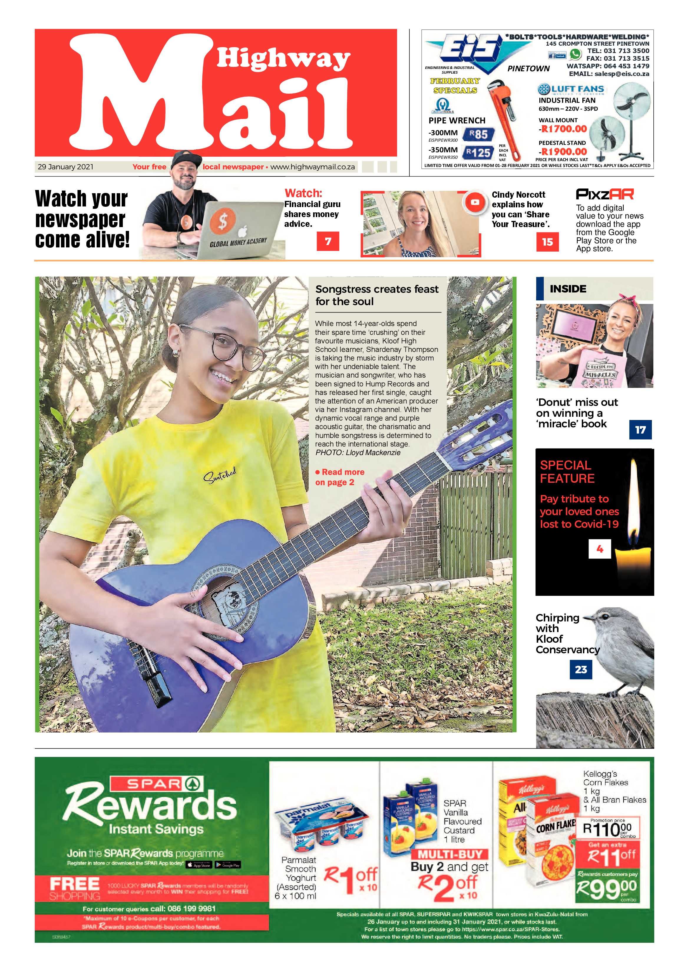 Highway Mail 29 January 2021 page 1