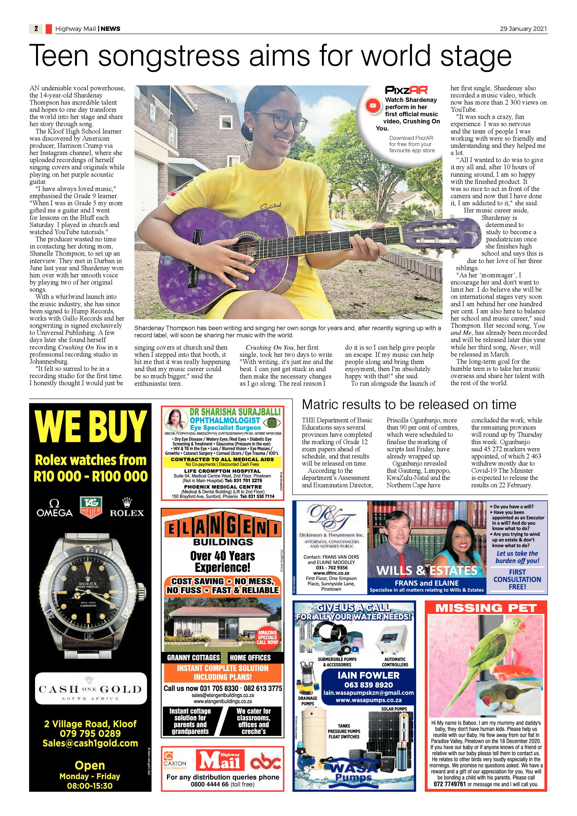 Highway Mail 29 January 2021 page 2