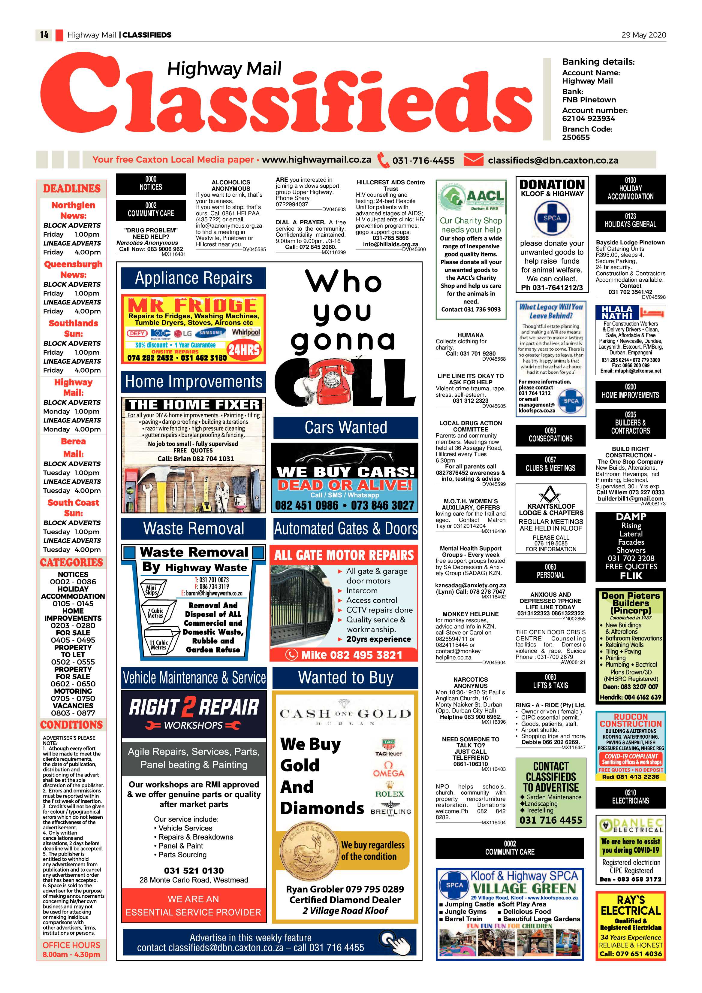 Highway Mail 29 May 2020 page 14