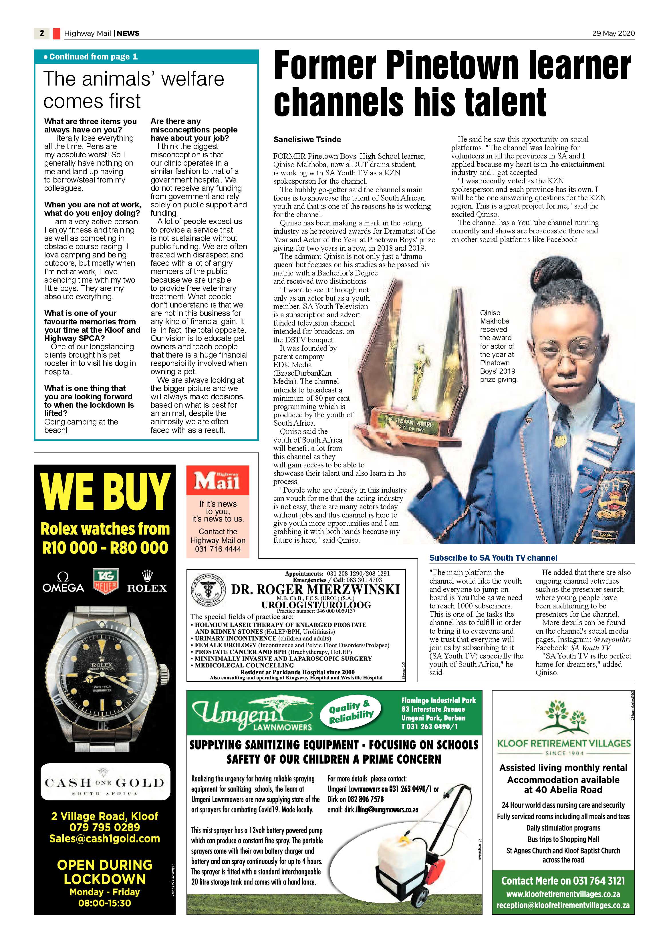 Highway Mail 29 May 2020 page 2