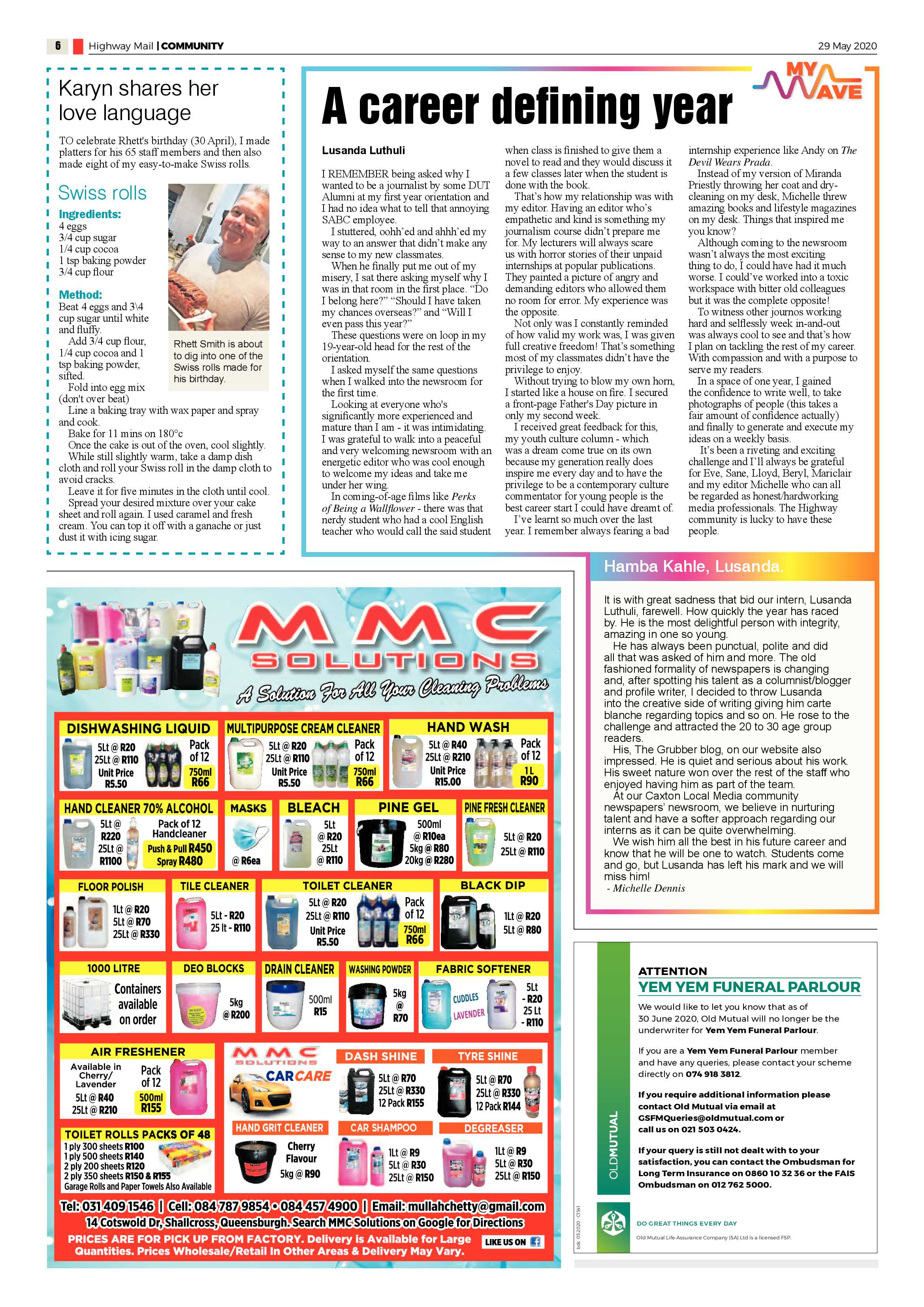Highway Mail 29 May 2020 page 6