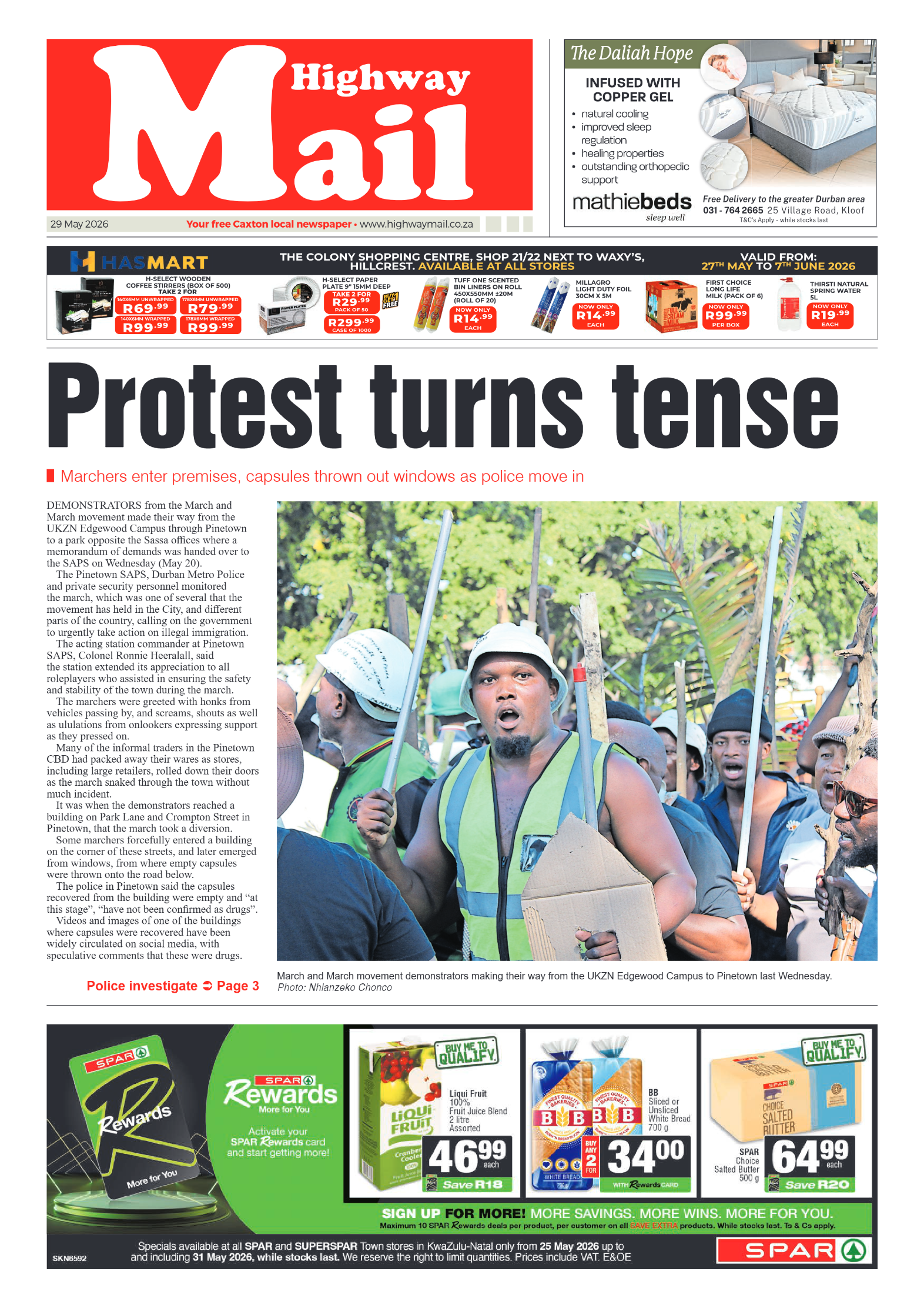 Highway Mail 29 May 2026 page 1