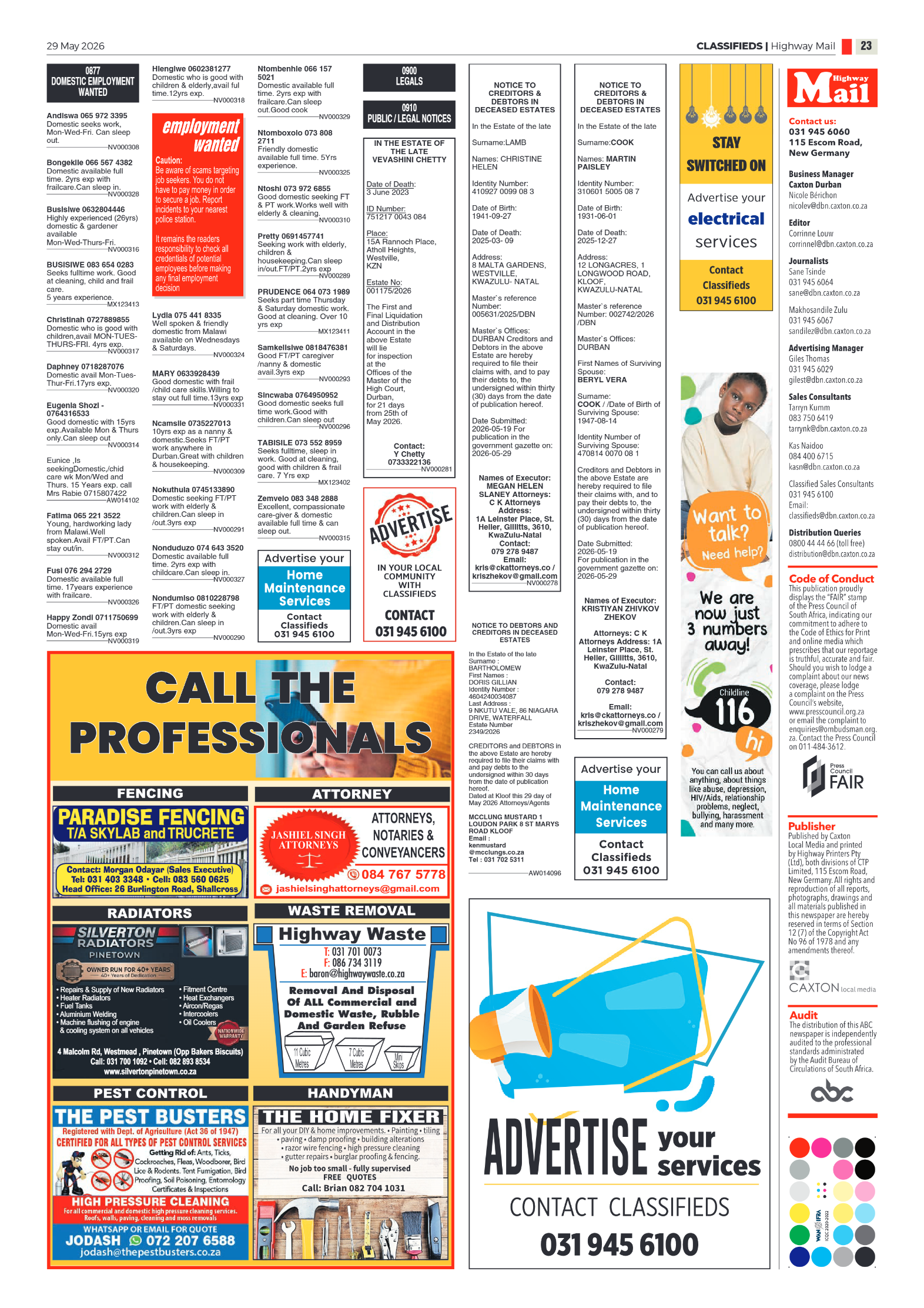 Highway Mail 29 May 2026 page 22