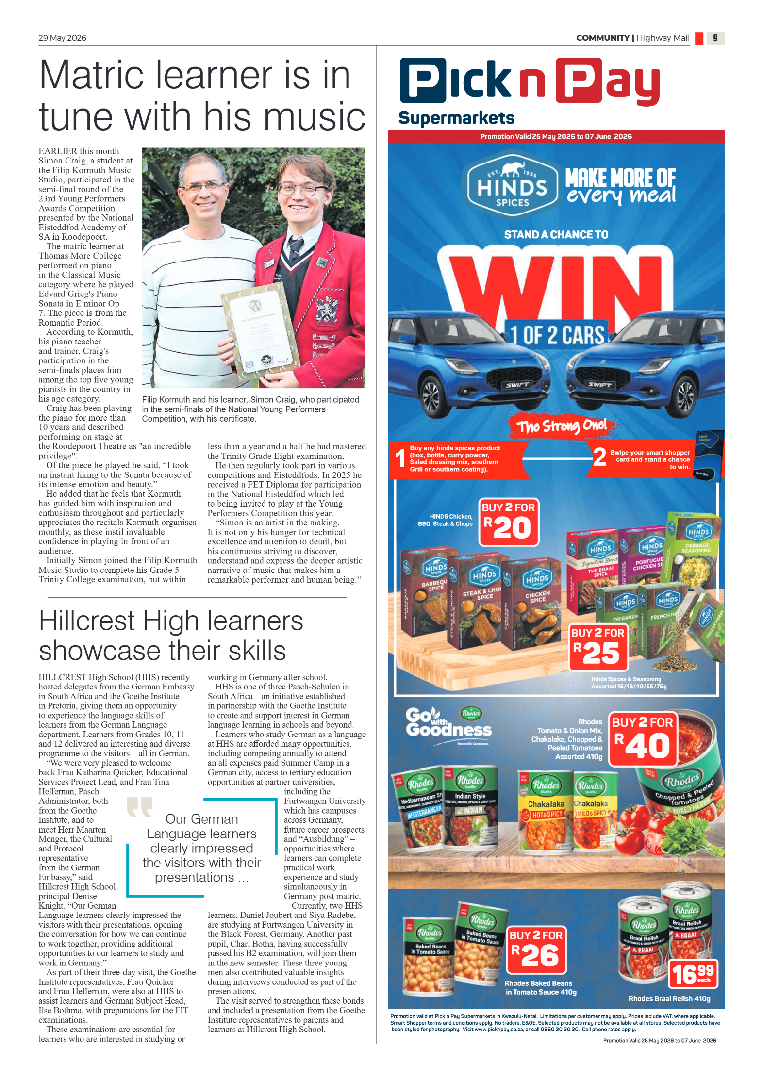 Highway Mail 29 May 2026 page 9