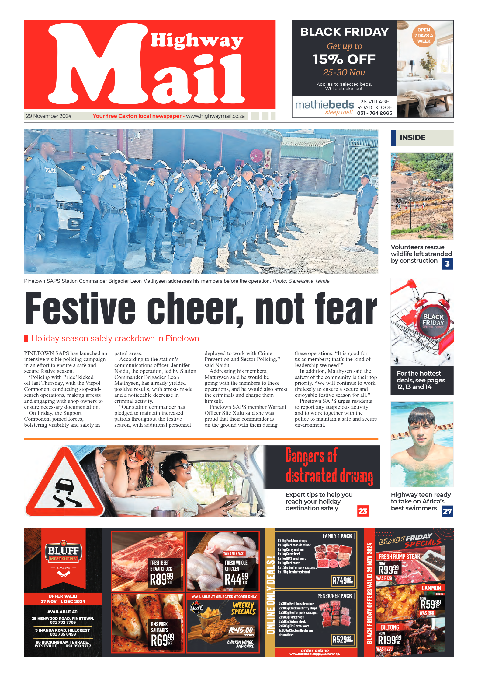 Highway Mail 29 November 2024 page 1