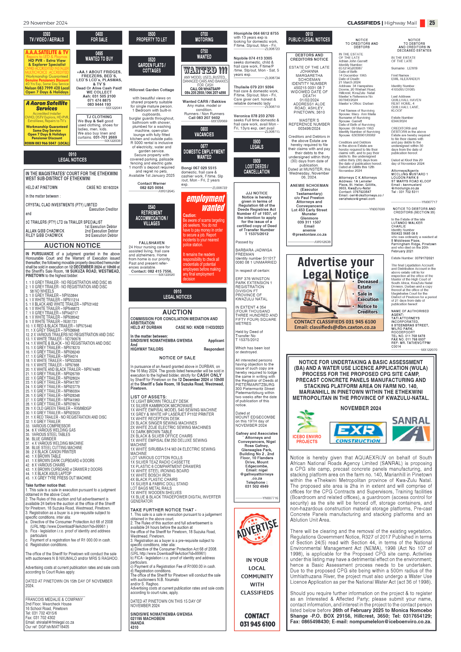 Highway Mail 29 November 2024 page 25