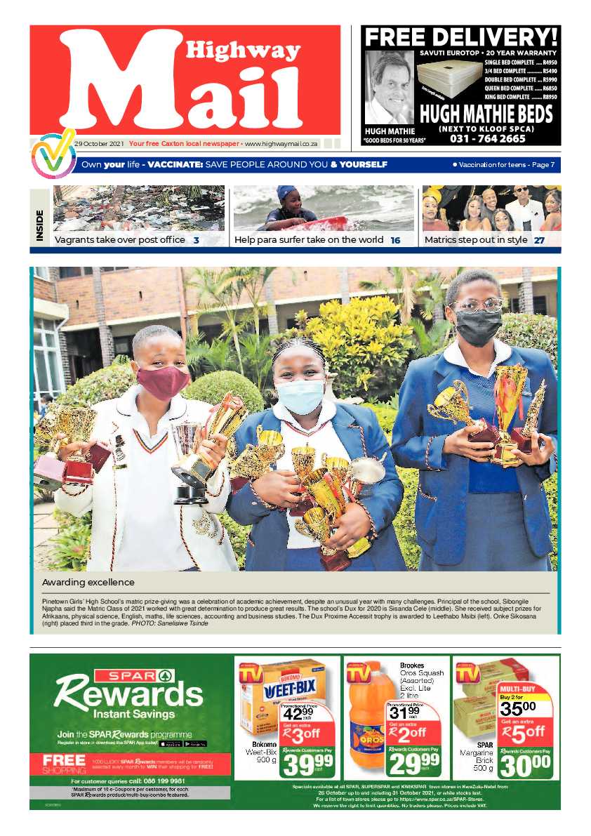Highway Mail 29 October 2021 page 1