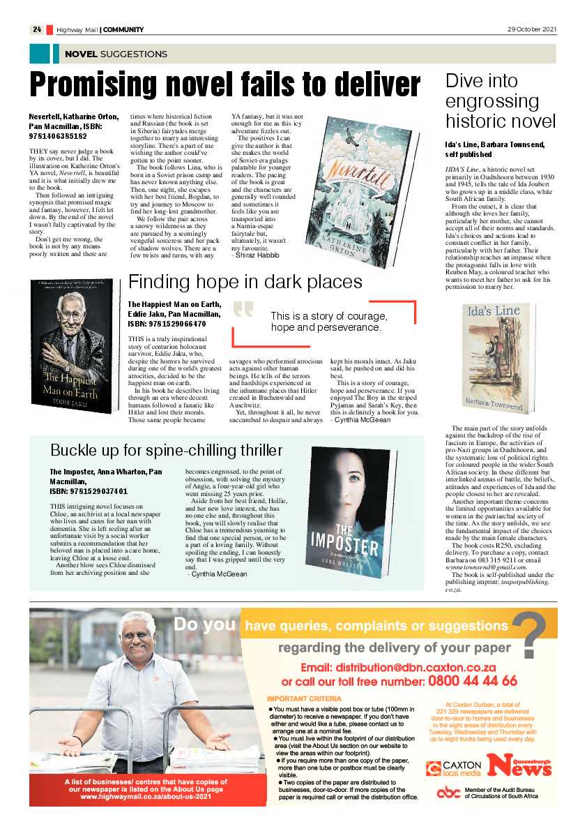 Highway Mail 29 October 2021 page 24