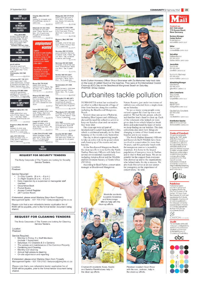 Highway Mail 29 September 2023 page 21