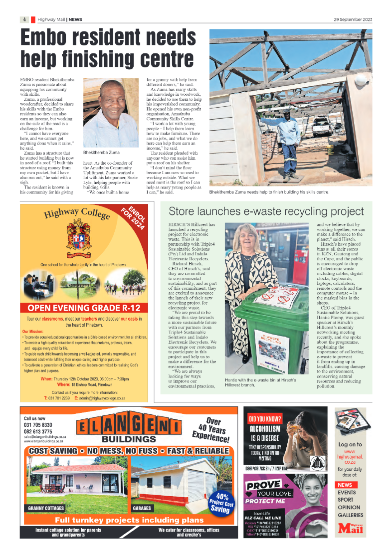 Highway Mail 29 September 2023 page 4