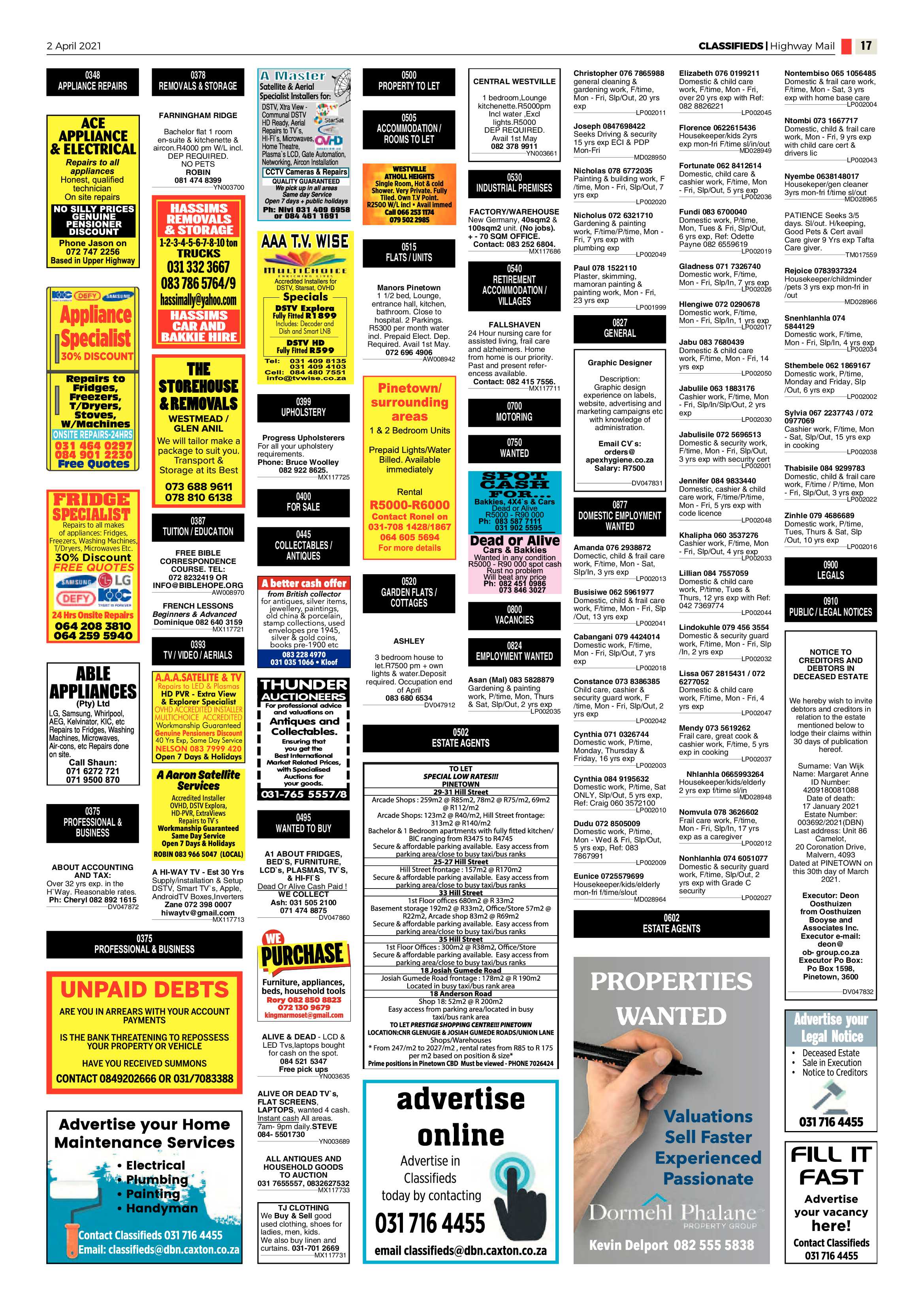 Highway Mail 2 April 2021 page 17