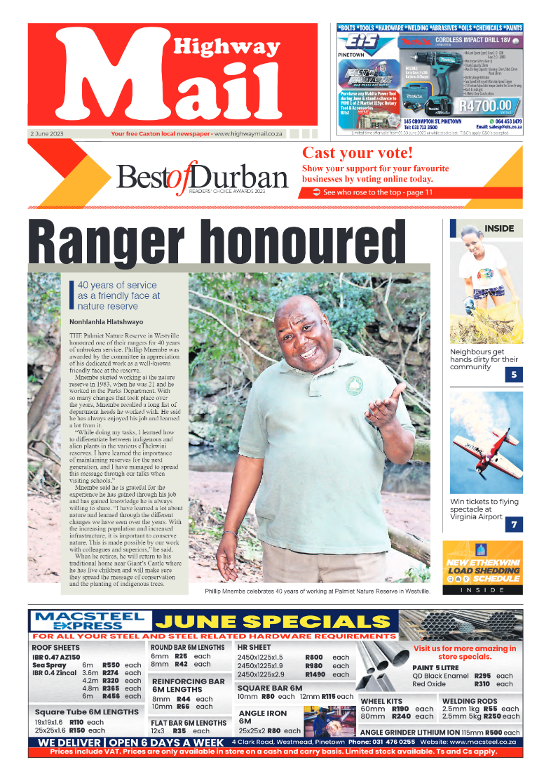 Highway Mail 2 June 2023 page 1